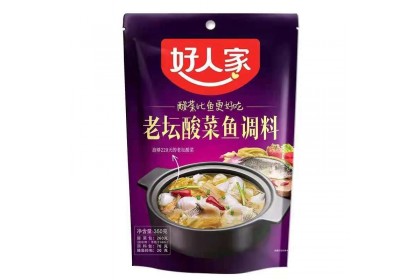 Haorenjia Sauerkraut Fish Sauce 好人家老坛酸菜鱼 350gm （VIP会员价：RM10.80）