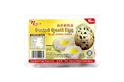 Peeld Quail Egg 鹌鹑蛋 (剥壳) 鸟蛋 10PCS（VIP会员价：RM6.20）