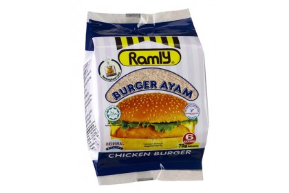 Ramly Chicken Burger Patty 汉堡鸡肉片 70GMX6'S（VIP会员价：RM8.60）