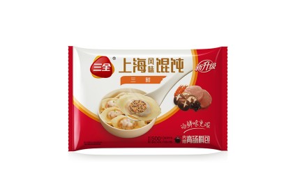 San Quan Wonton Three Delicacies 三全上海风味三鲜馄饨 150GM（VIP会员价：RM4.40）