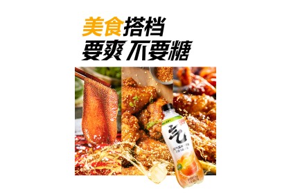 Genki Forest Vitamin C Orange Flavor 元气森林苏打气泡水维C橙味 480ML（VIP会员价：RM3.40）
