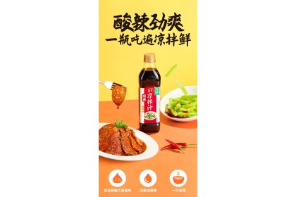 Haday Hot Sour Sauce For Cold Dish 海天酸辣凉拌汁 560gm（VIP会员价：RM7.90）