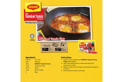 Maggi Sambal Tumis 美极参峇炒酱 30GM（VIP会员价：RM3.20）