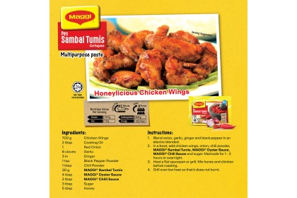 Maggi Sambal Tumis 美极参峇炒酱 30GM（VIP会员价：RM3.20）