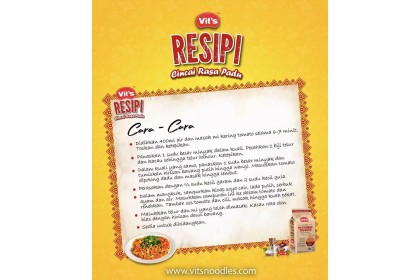 Vit's Air Dried Mi Kering Tomato 番茄味干面 400gm（VIP会员价：RM4.40）