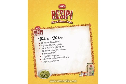 Vit's Air Dried Mi Kering Bayam 菠菜味干面 400gm（VIP会员价：RM4.40）