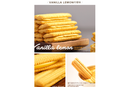 Franzzi Vanilla Lemon Chocolate Cookie 法丽兹曲奇香草柠檬巧克力味 70gm（VIP会员价：RM2.50）