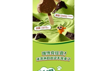 Ice Cream - Yili Matcha Cocoa 巧乐兹巧噜噜抹茶可可味 50gm