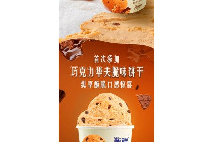Ice Cream - Yili Sea Salt Caramel Waffle Crisp 甄稀海盐焦糖华夫脆杯 90gm（VIP会员价：RM8.30）