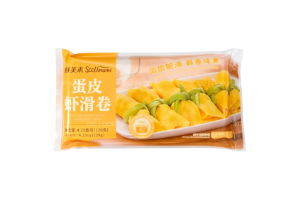Seeumami Shrimp Paste Roll With Egg Skin 鲜美来蛋皮虾滑卷 120gm（VIP会员价：RM12.80）