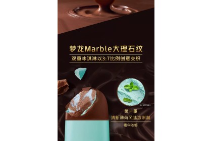 Ice Cream - Wall's Magnum Dark Chocolate Mint 和路雪梦龙冰淇淋黑巧克力薄荷 65gm（VIP会员价：RM6.80）